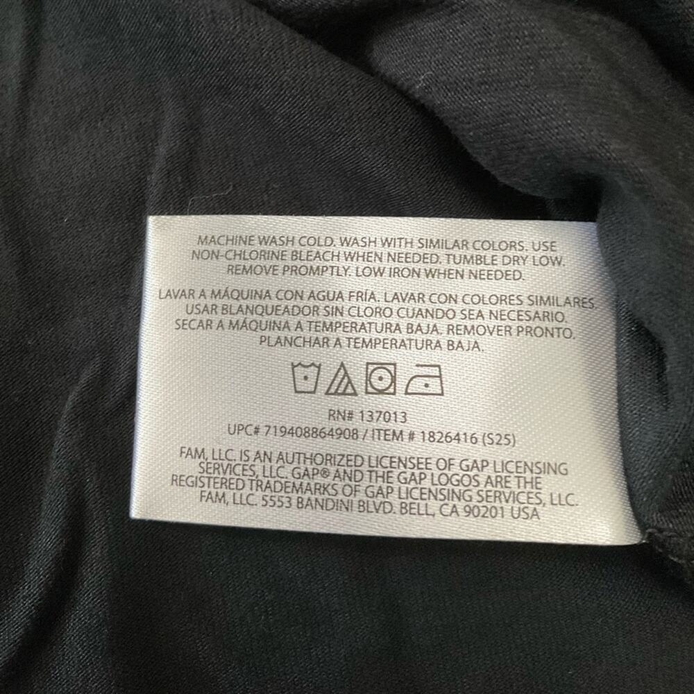 Gap Women's Drop Shoulder Black Top Size XXL NWT - Picture 5 of 6